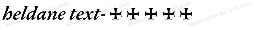 heldane text字体转换